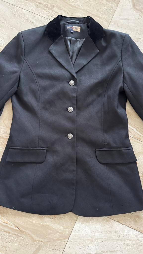 wedstrijd jasje zwart harty’s horse maat 176, Dieren en Toebehoren, Paardrijkleding, Ophalen of Verzenden, Zo goed als nieuw, Dressuur