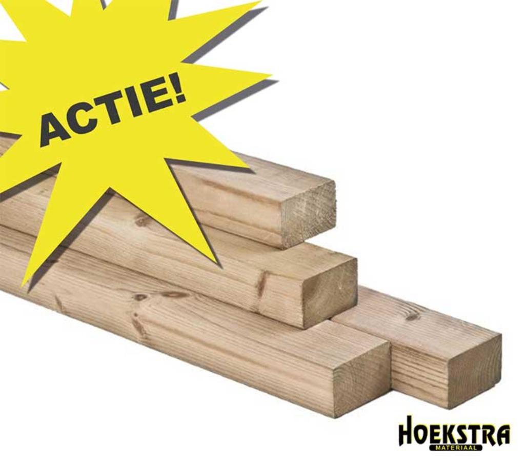 Regel Vuren 44x69 (50x70) nu voor maar €1,50 per meter!, Ophalen, Nieuw, Balk, Vuren