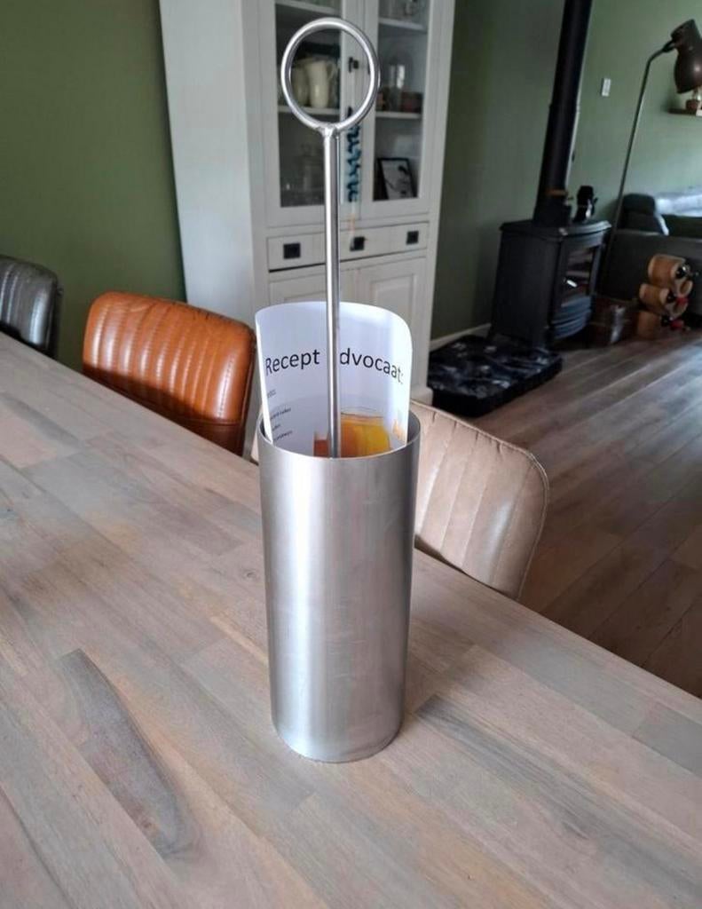 Zelf ADVOCAAT maken? Rvs blik met stamper te koop! (NIEUW), Ophalen of Verzenden, Nieuw