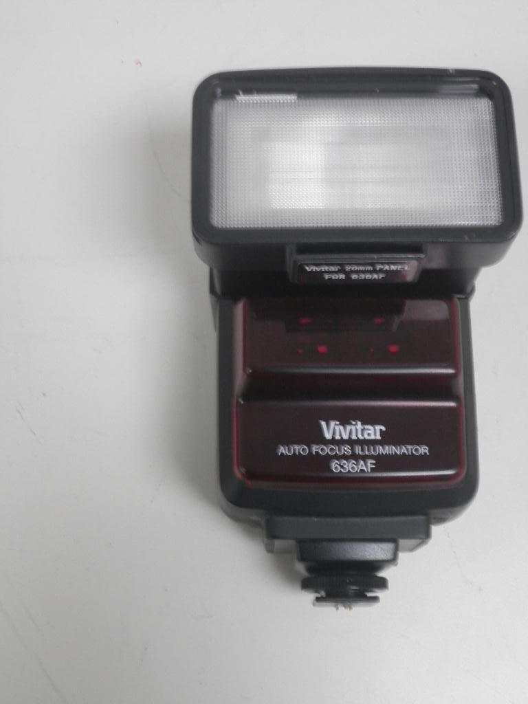 vivitar flitser 636af voor canon, Ophalen of Verzenden, Gebruikt, Canon, Kantelbaar