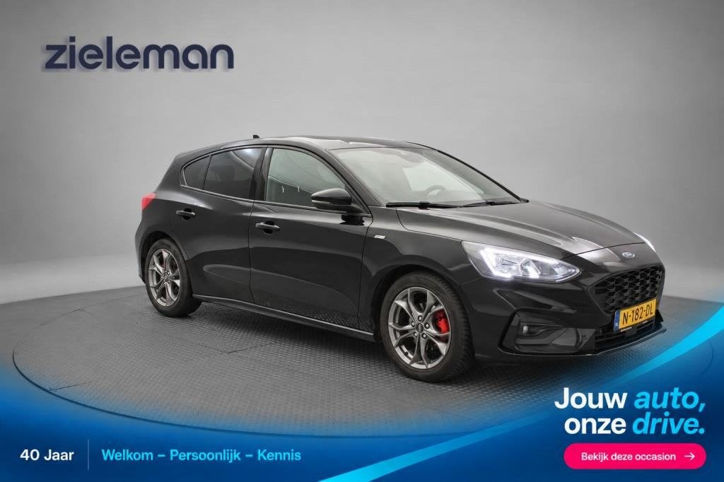 Ford FOCUS 1.0 EcoBoost Hybrid ST Line X Business - Digitaal, Auto's, 125 pk, Gebruikt, Met garantie (alle), Zwart