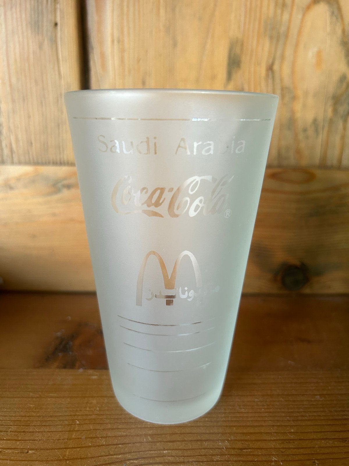 McDonald's Coca-Cola Glas Saudi-Arabië Collectors Item, Ophalen of Verzenden, Zo goed als nieuw