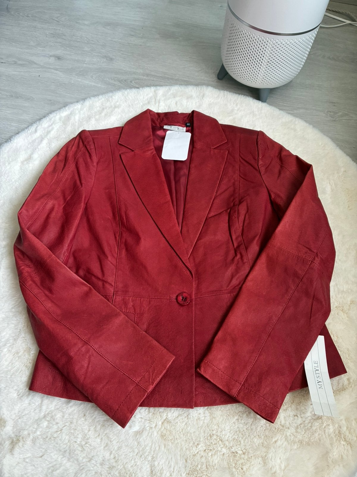 My Style rode leren jasje nieuw maat 40, Maat 38/40 (M), Nieuw, Ophalen of Verzenden, Jasje