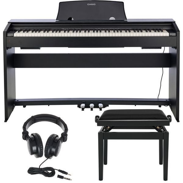 Elektrische piano Casio Privia PX-770 BK volledige set, Ophalen, Zo goed als nieuw, Zwart