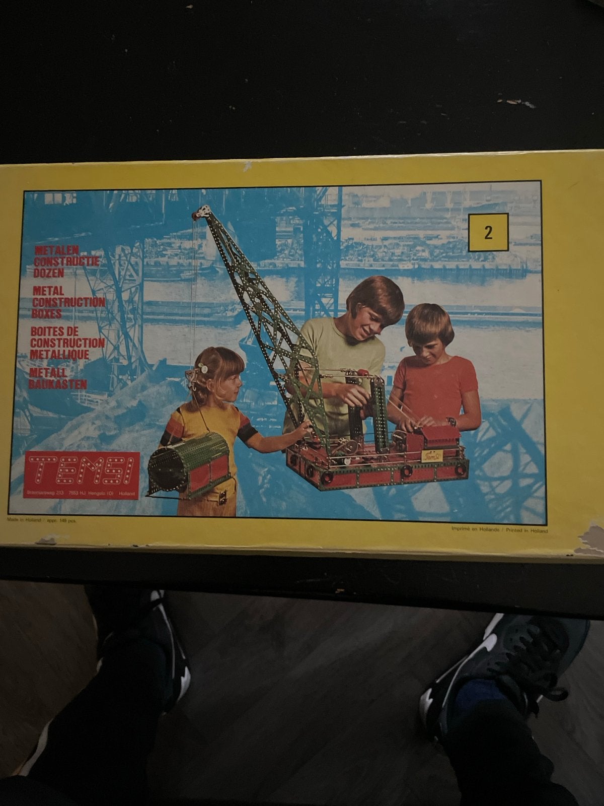 Temsi Metalen Constructie Dozen - Vintage Bouwset, Ophalen of Verzenden, Gebruikt, Overige merken