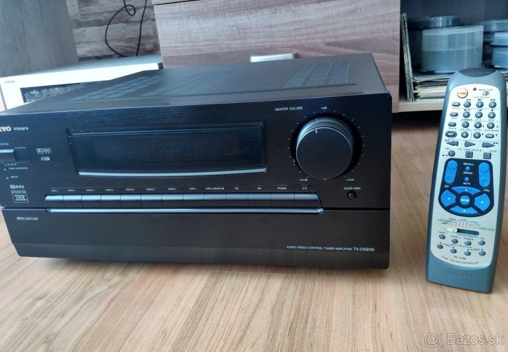 Onkyo TX-DS939 A/V receiver, Audio, Tv en Foto, Versterkers en Receivers, Zo goed als nieuw, 7.1, 120 watt of meer, Onkyo, Ophalen