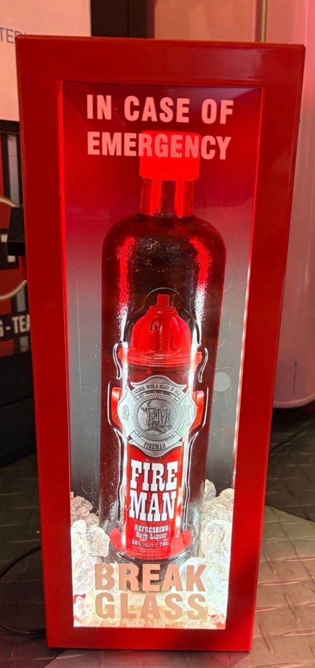 Originele Fireman lichtbak of reclamelamp, Verzenden, Lichtbak of (neon) lamp