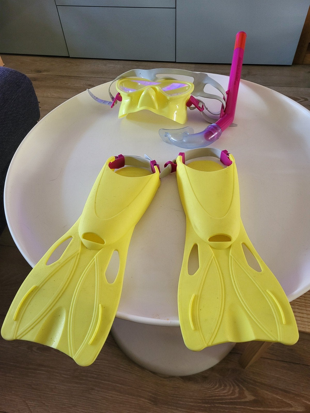 Flippers, snorkel en duikbril voor kinderen, Ophalen of Verzenden, Zo goed als nieuw
