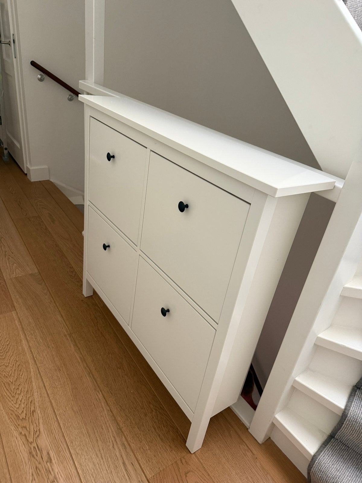 Schoenenkast Hemnes wit ikea 4 vakken, Huis en Inrichting, Ophalen, Gebruikt