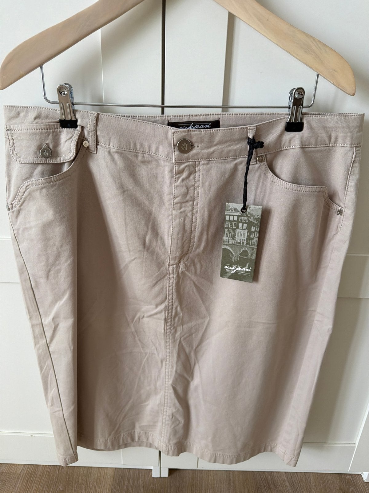 Nieuwe NickJean Aphrodite rok - Maat 46, Kleding | Dames, Beige, Maat 46/48 (XL) of groter, Nieuw, Ophalen of Verzenden