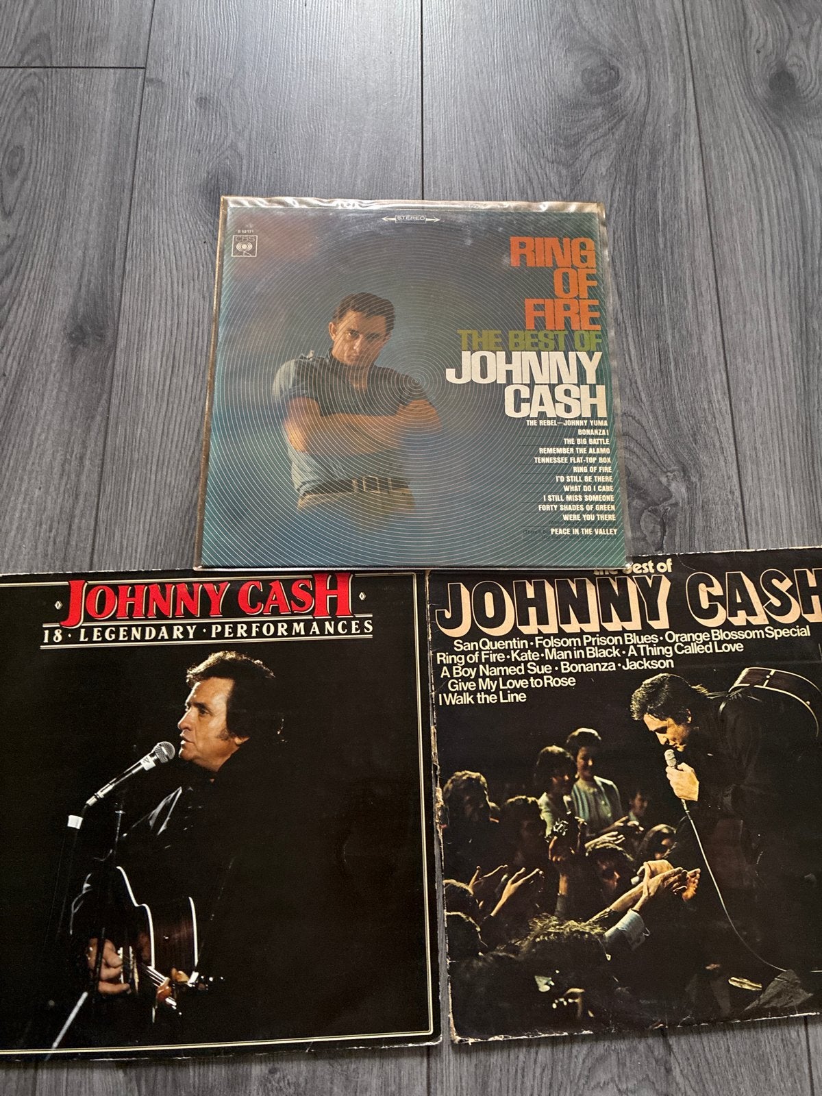 3 x Johnny Cash, Ophalen of Verzenden, Gebruikt, 12 inch, LP