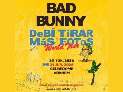 Golden circle left pit Bad bunny concert 24 juni 2026, Tickets en Kaartjes, Eén persoon