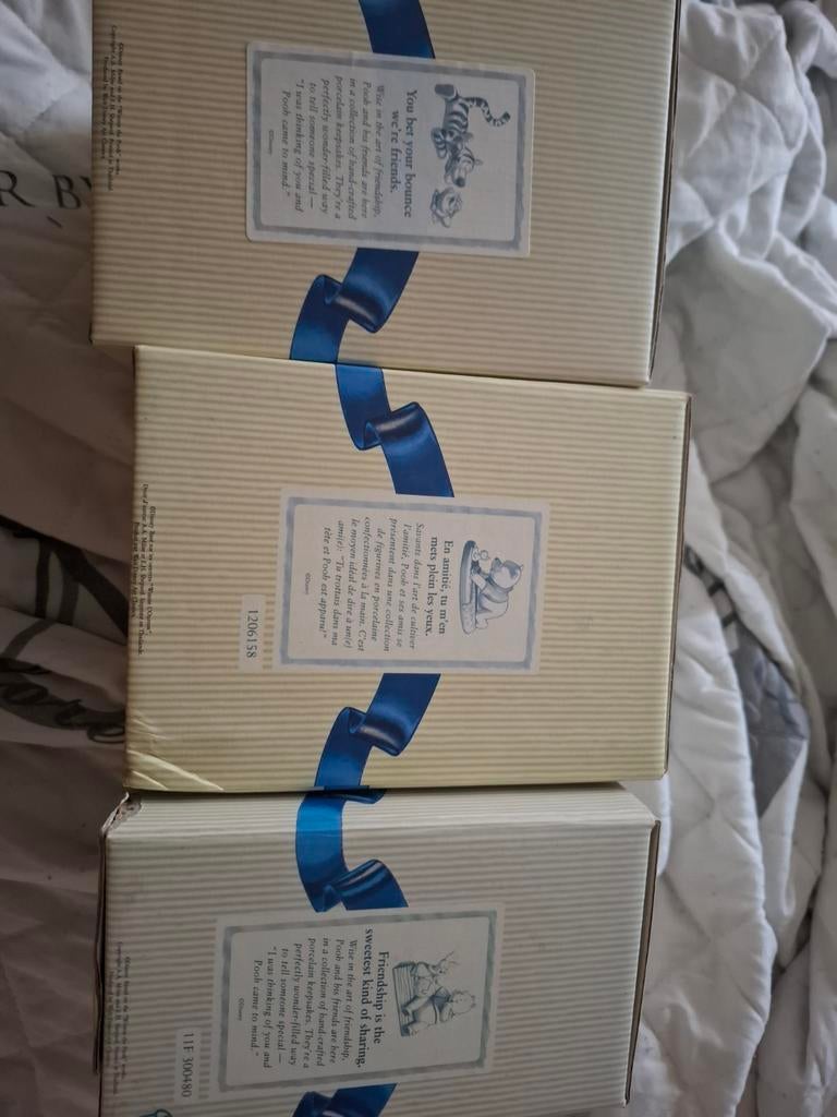 Disney Winnie de Poeh Porseleinen Beeldjes Set, Ophalen of Verzenden, Nieuw