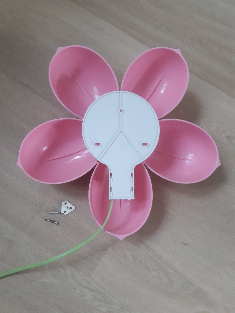 Wandlamp roze bloem, Ophalen, Kunststof, Bedlamp, IKEA