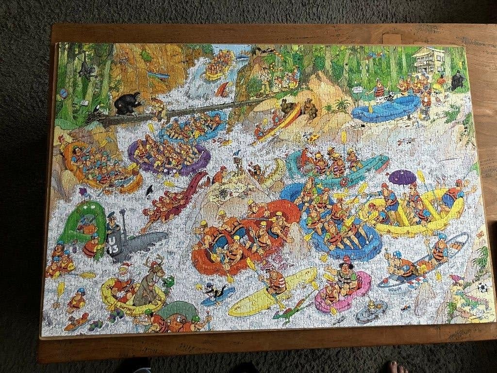 Te koop puzzel van Jan van Haasteren, Ophalen, 500 t/m 1500 stukjes, Zo goed als nieuw, Legpuzzel