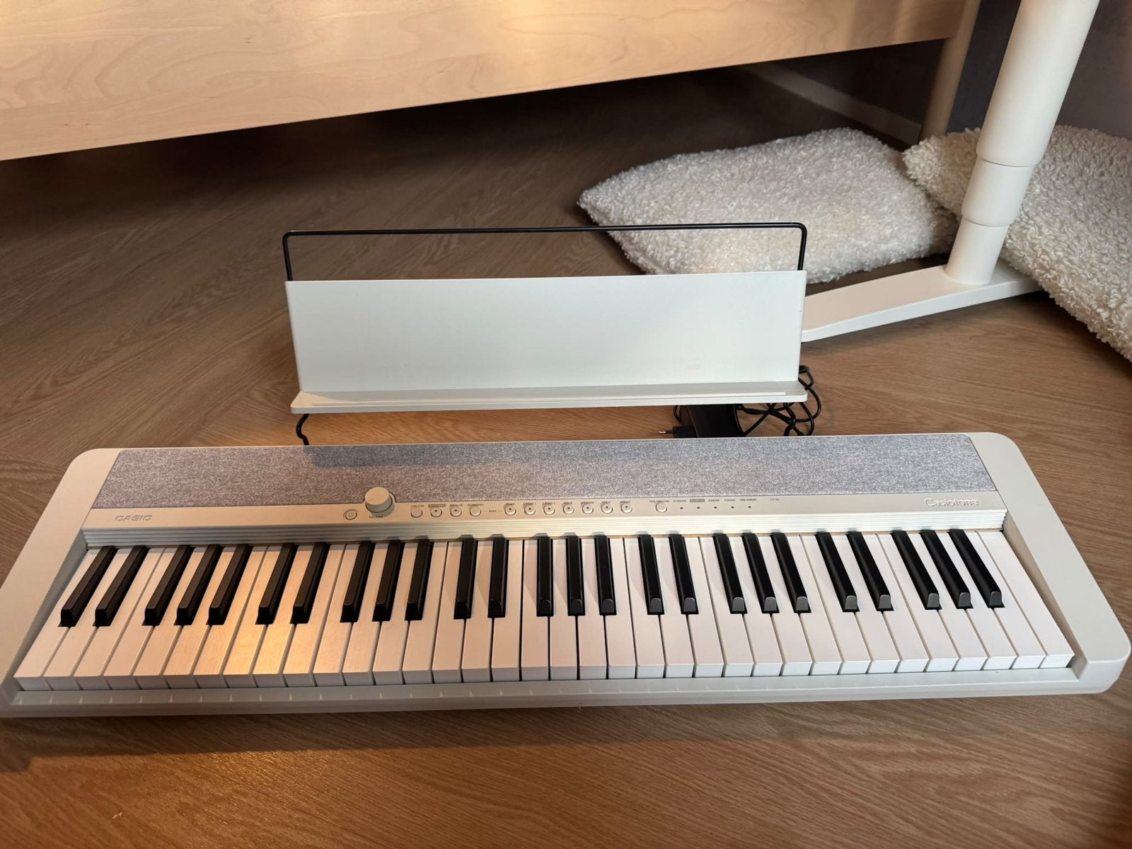 Casio CT-S1 Wit Keyboard - als nieuw, nauwelijks gebruik, Ophalen, Casio, 61 toetsen, Zo goed als nieuw