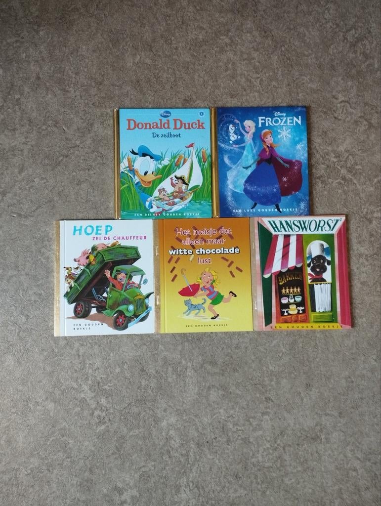 5 Gouden Boekjes: Disney, Donald Duck, Sprookjes, Ophalen of Verzenden, Zo goed als nieuw, Diverse auteurs, Sprookjes