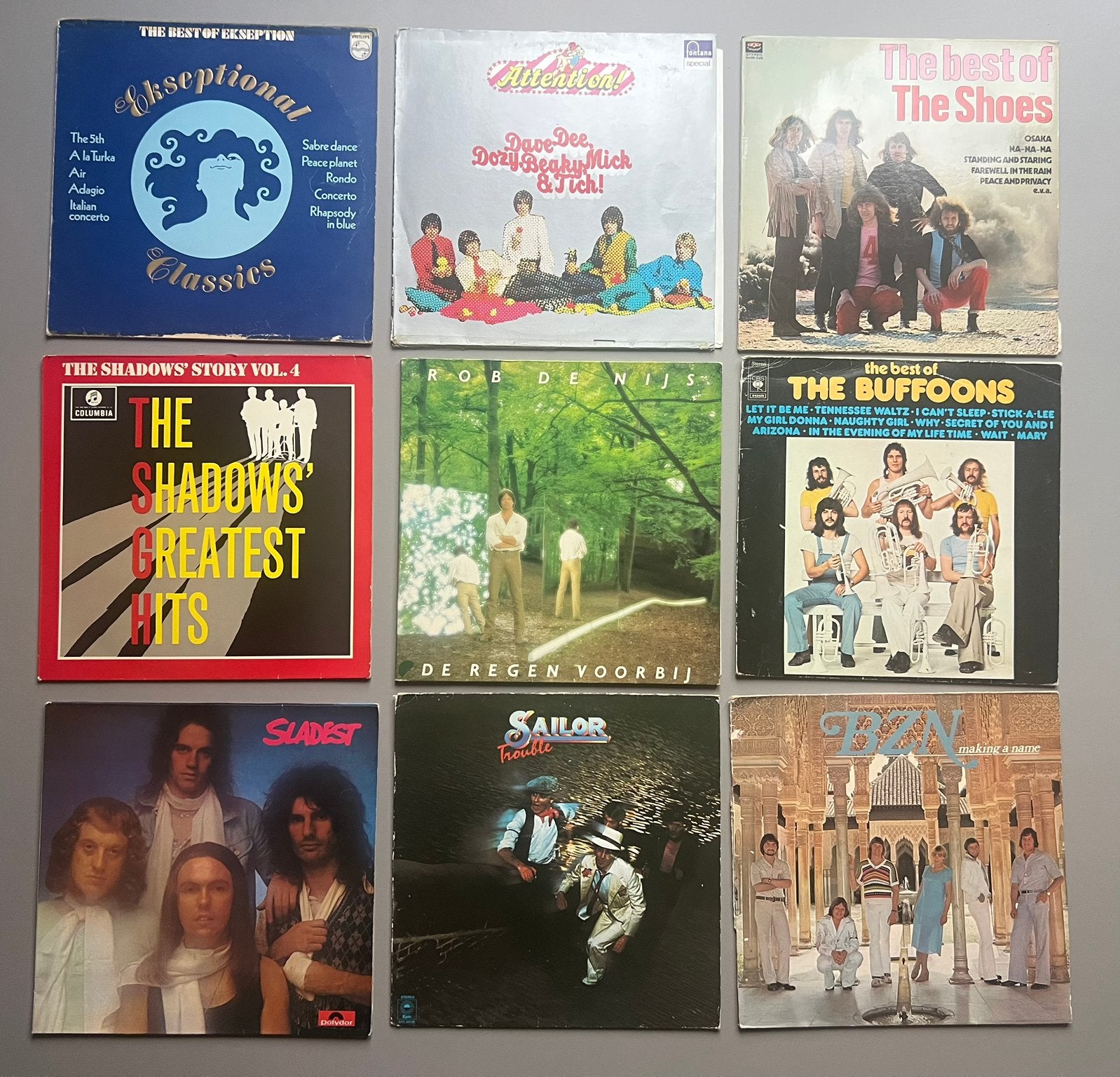Partij 100 LP’s elpee singles langspeelplaat vinyl, Cd's en Dvd's, Vinyl | Pop, Ophalen, 1960 - 1969, Gebruikt, Overige formaten