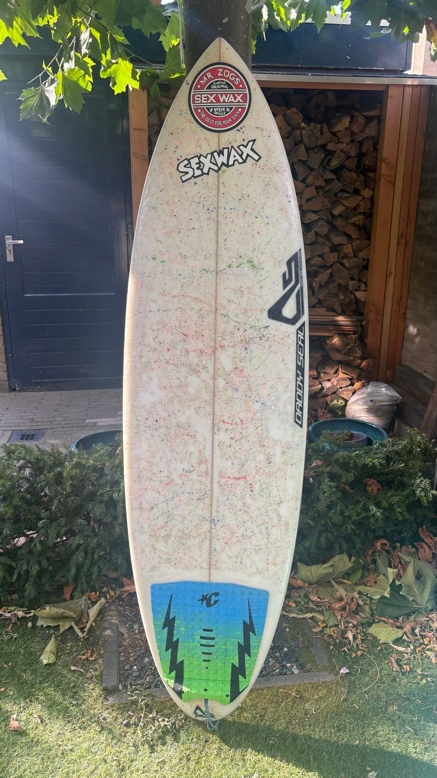 Daddy Seal Mogwai surfboard 5’10” – 30L thruster, Watersport en Boten, Ophalen, Gebruikt, Shortboard, Met vinnen
