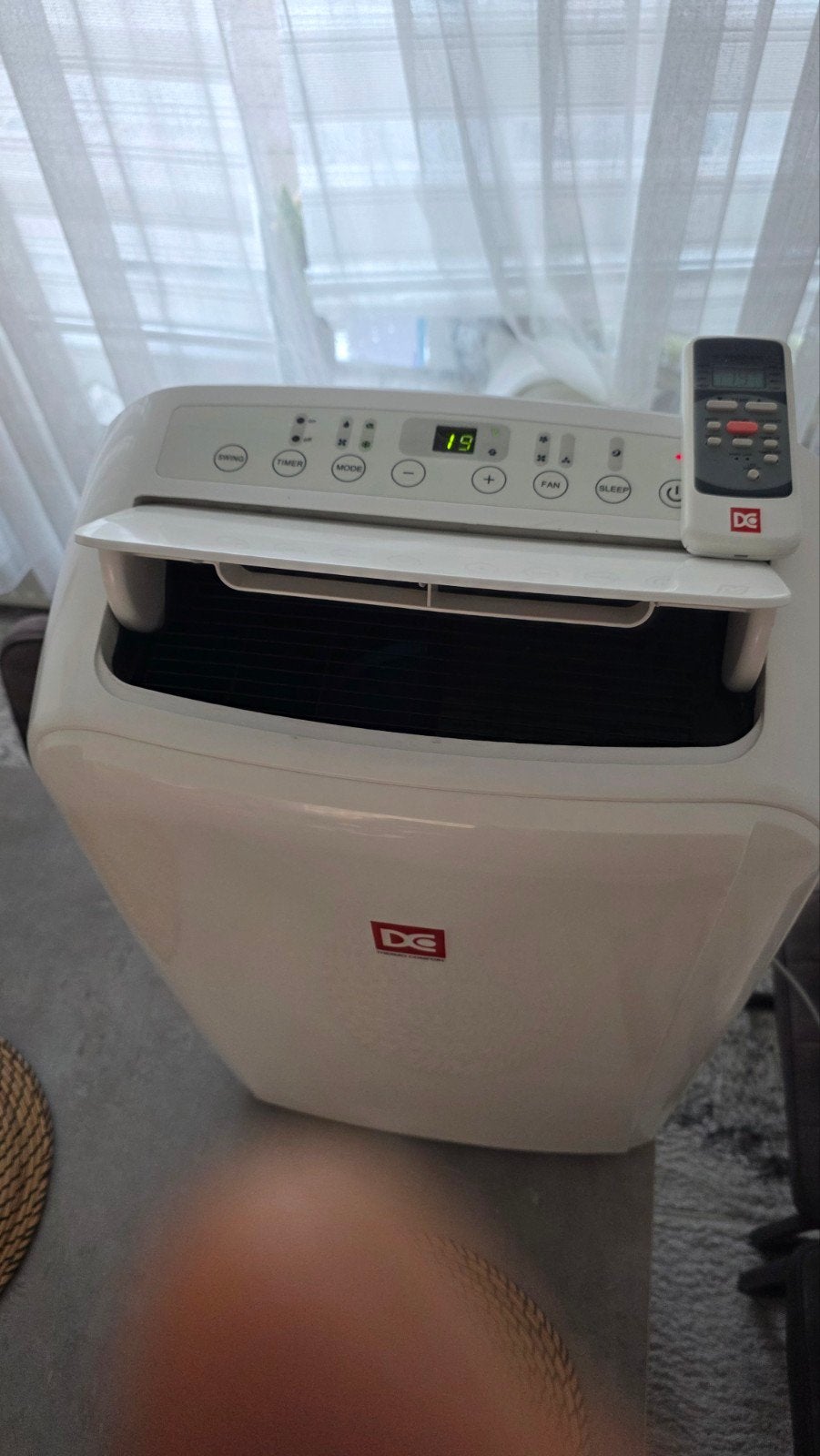 Efficiënte Mobiele Airco 12000BTU met Bediening, Gebruikt, Ophalen of Verzenden, Koelen en Ontvochtigen, Afstandsbediening