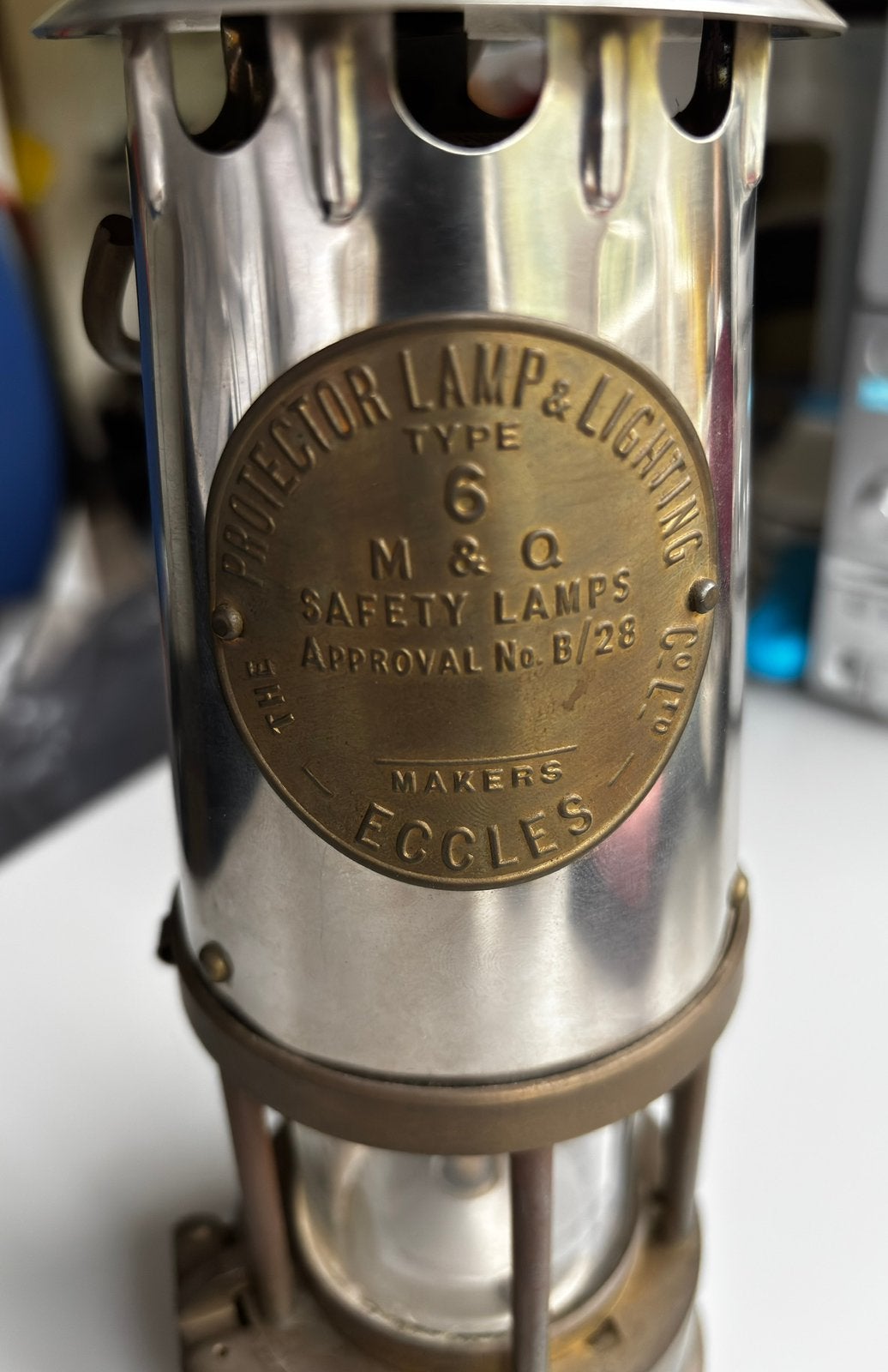 Als nieuw! Mijnlamp Davy Eccles Protector Lamp Type 6 B/28, Ophalen of Verzenden