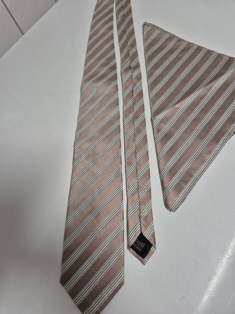 Jaguar stropdas met pochet 100% silk, Kleding | Heren, Stropdassen, Ophalen of Verzenden, Zo goed als nieuw