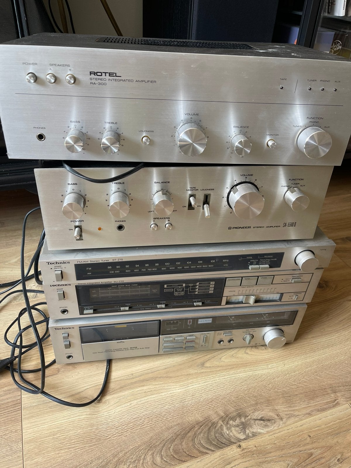 Rotel , pioneer, technics versterker vintage, Audio, Tv en Foto, Stereo-sets, Ophalen of Verzenden, Zo goed als nieuw, Pioneer