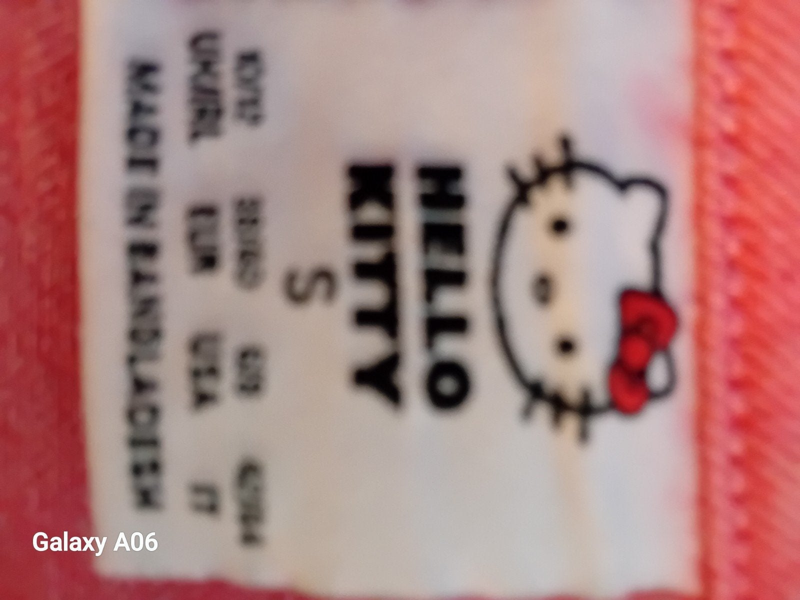 Hello Kitty spijkerjasje - Maat S, Hello Kitty, Ophalen of Verzenden, Zo goed als nieuw, Roze