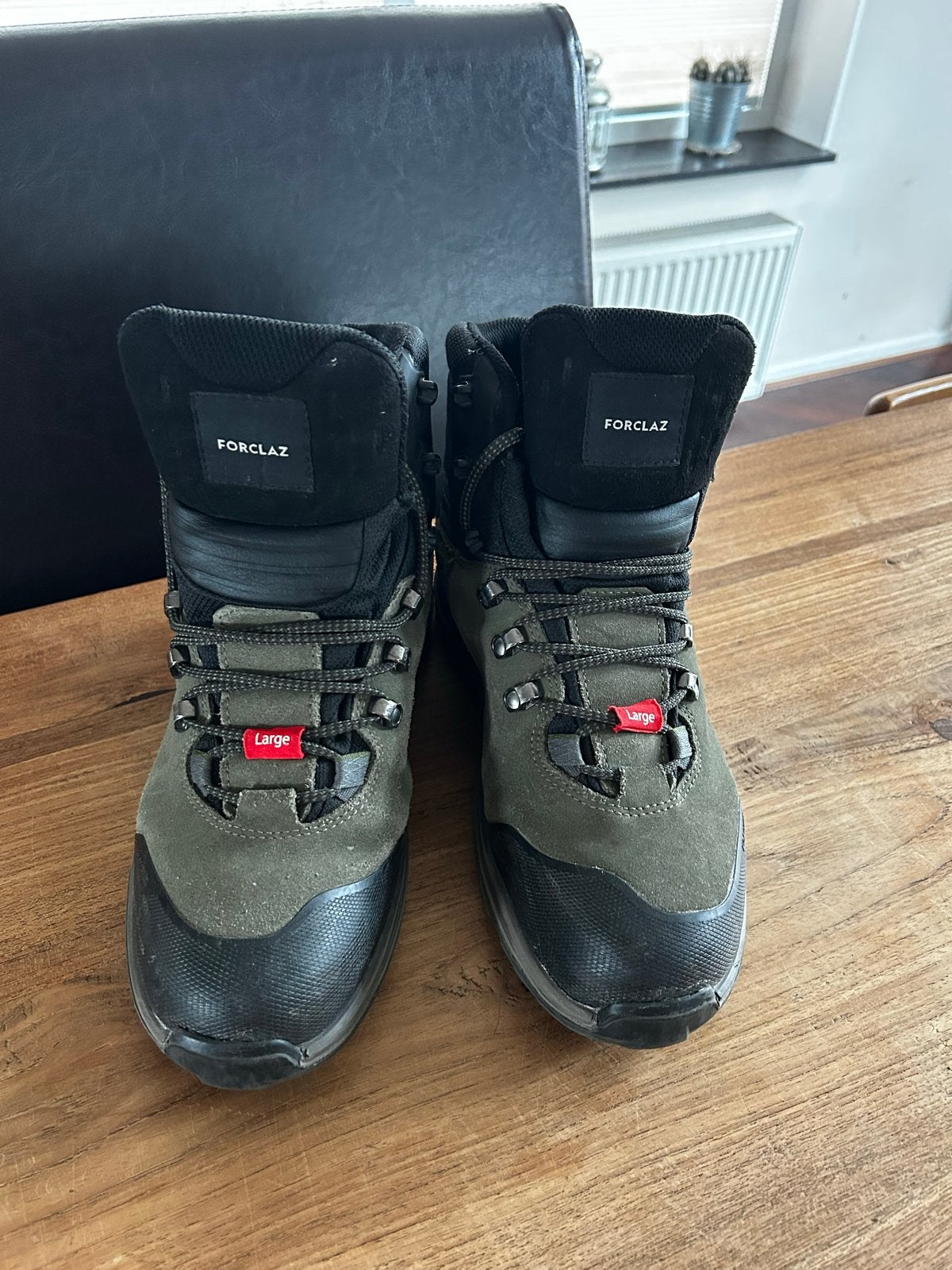 Forclaz wandelschoenen maat 43, breed, leer, z.g.a.n., Ophalen of Verzenden, Zo goed als nieuw, Schoenen