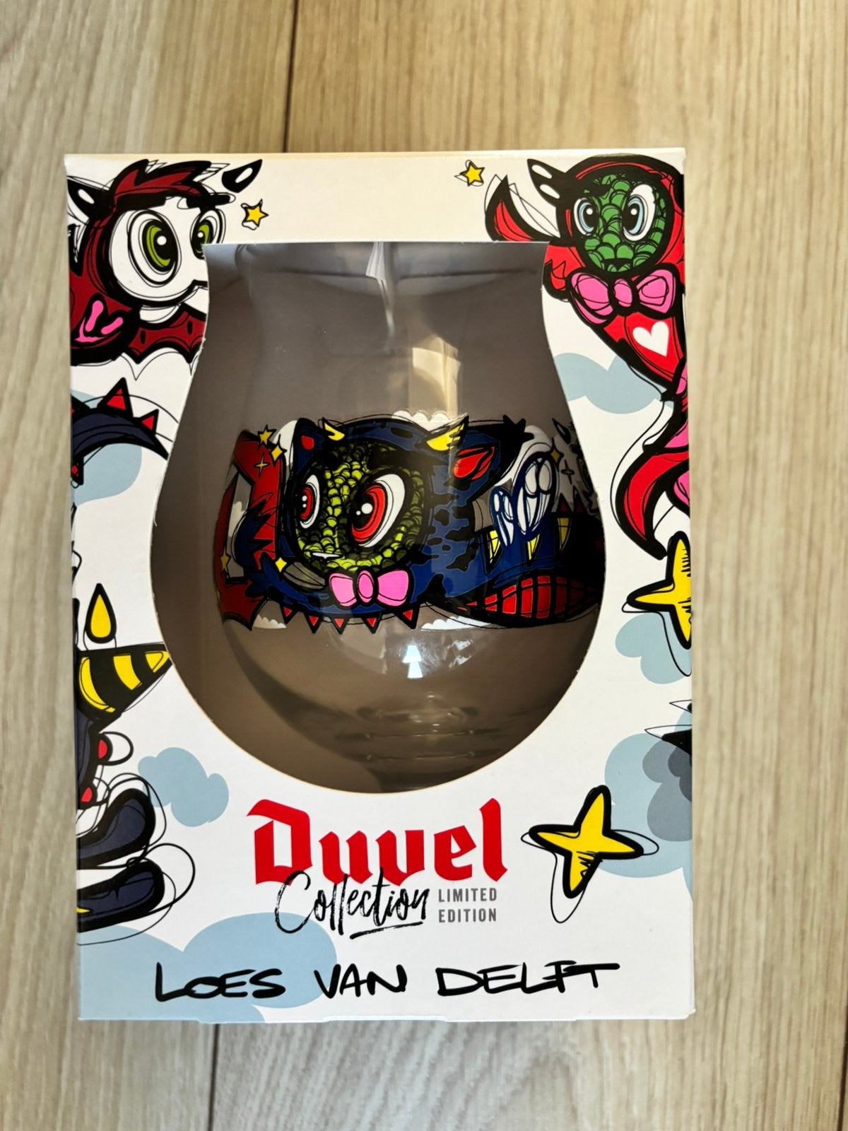 Limited exition Duvel glas, Ophalen of Verzenden, Zo goed als nieuw, Glas of Glazen, Duvel