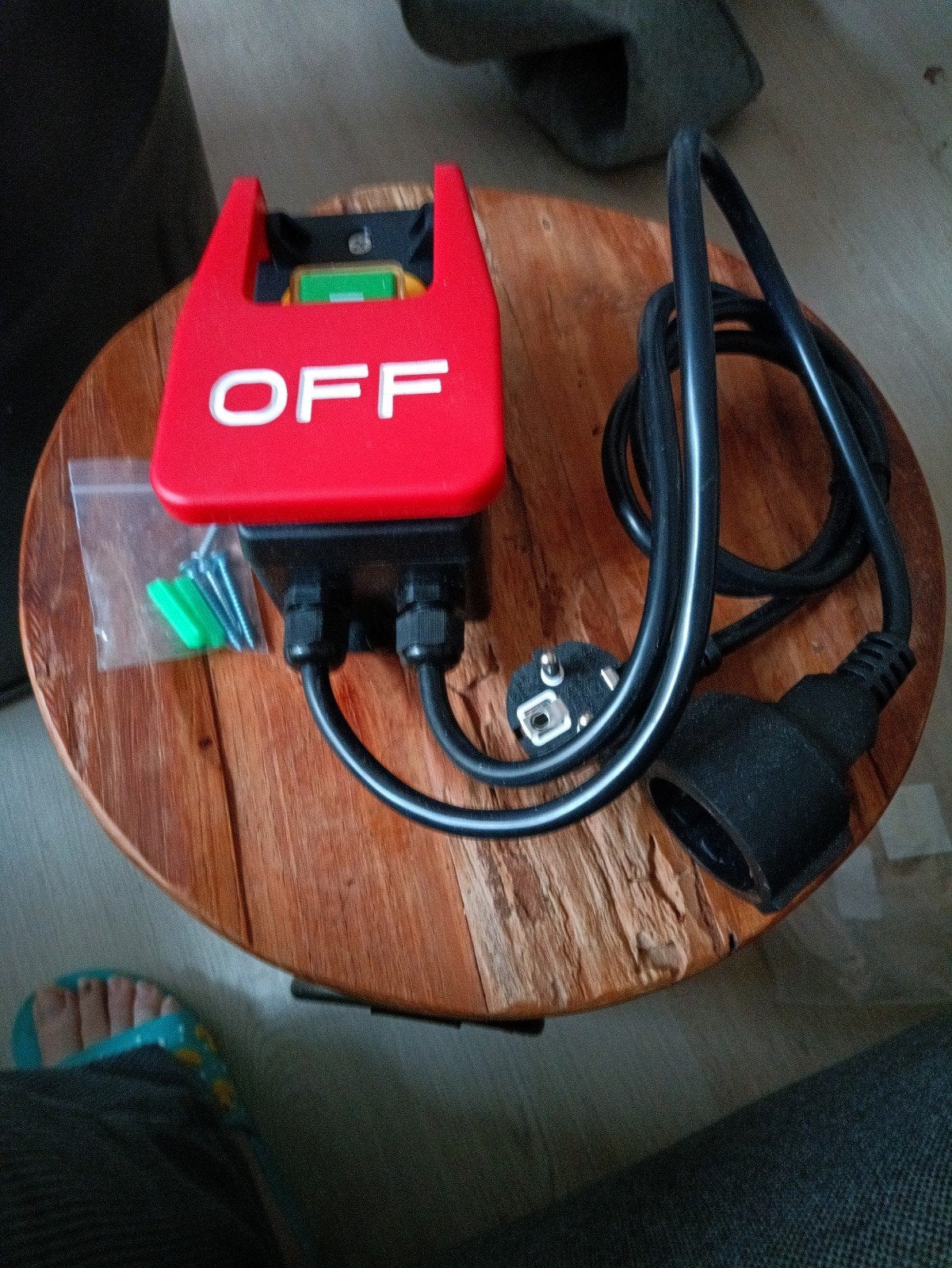 Noodstop schakelaar YH02-A met stekker en stopcontact, Ophalen of Verzenden, Nieuw, Overige merken, Schakelaar