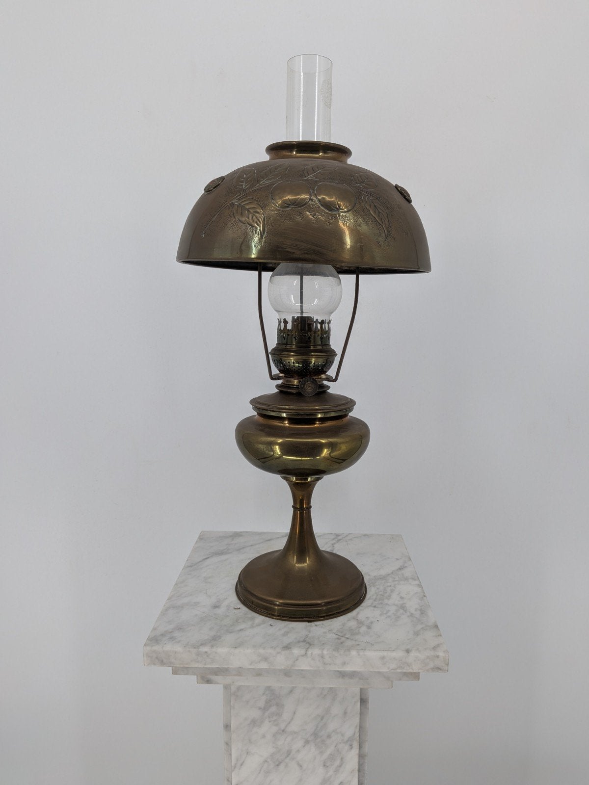 Antieke Kosmos Brenner petroleumlamp – compleet origineel, Ophalen of Verzenden