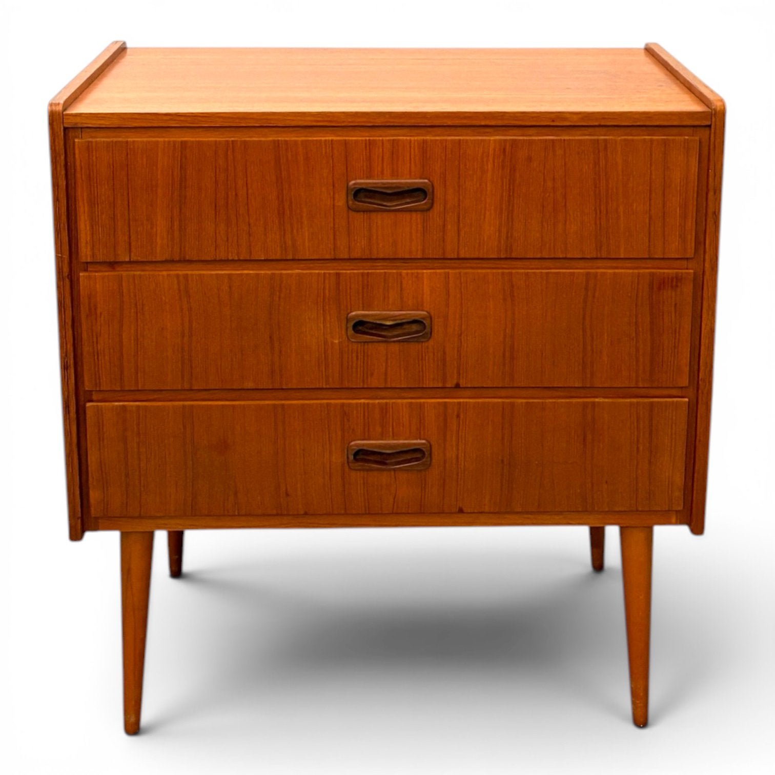 Vintage teak ladekastje uit Zweden, Teakhout, ?, 3 of 4 laden, Minder dan 100 cm
