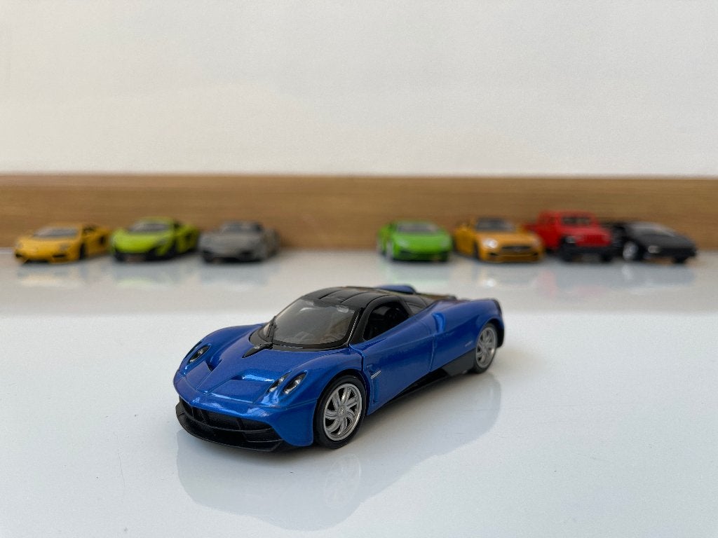 Welly Pagani Huayra modelauto blauw 1:34, Ophalen, Gebruikt, Auto, Overige merken