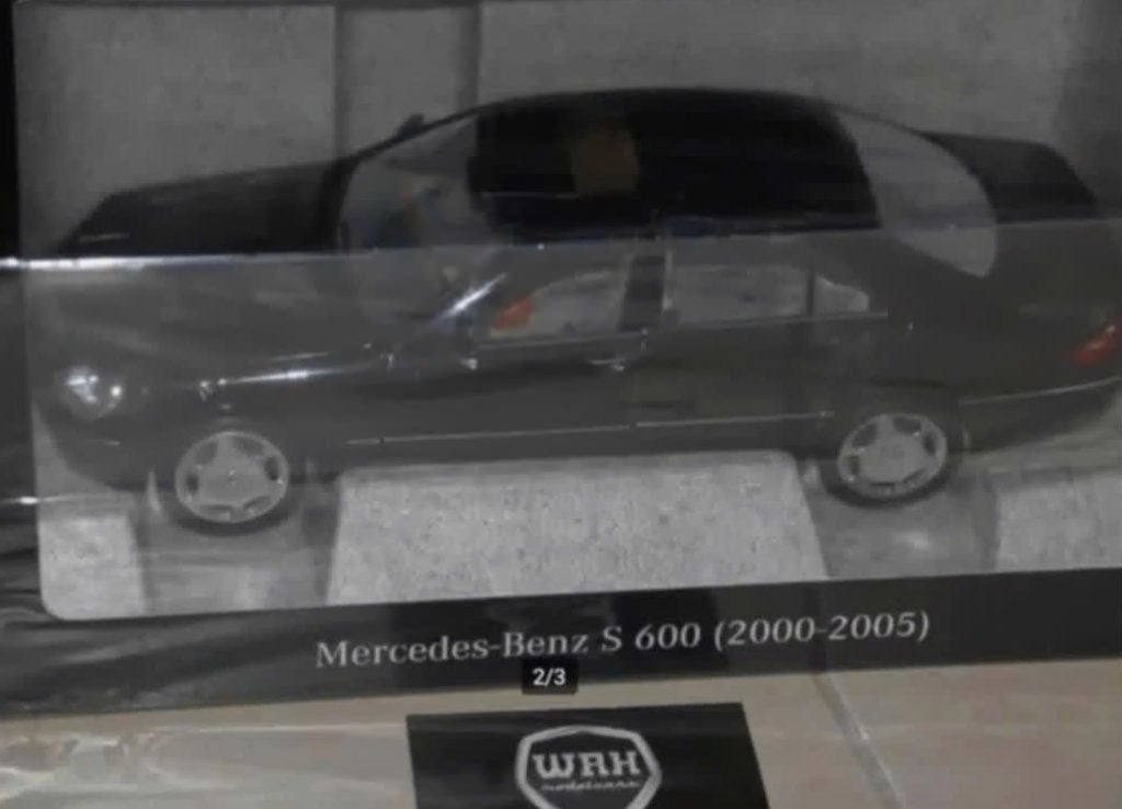 1:18 NEW Mercedes S klasse V220 S600 black Norev dealer WRH, Hobby en Vrije tijd, Modelauto's | 1:18, Verzenden, Nieuw, Auto, Norev
