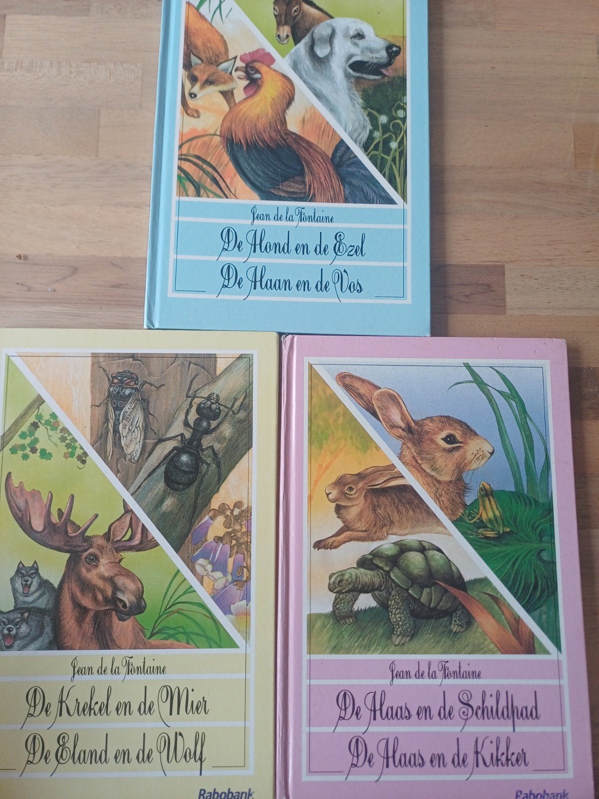 3 fabelboekjes  Jean de la Fontaine, Ophalen of Verzenden, Gelezen