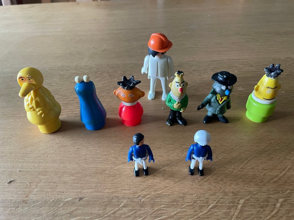 Poppetjes(9) o.a. Bert en Ernie, Verzamelen, Ophalen of Verzenden, Zo goed als nieuw