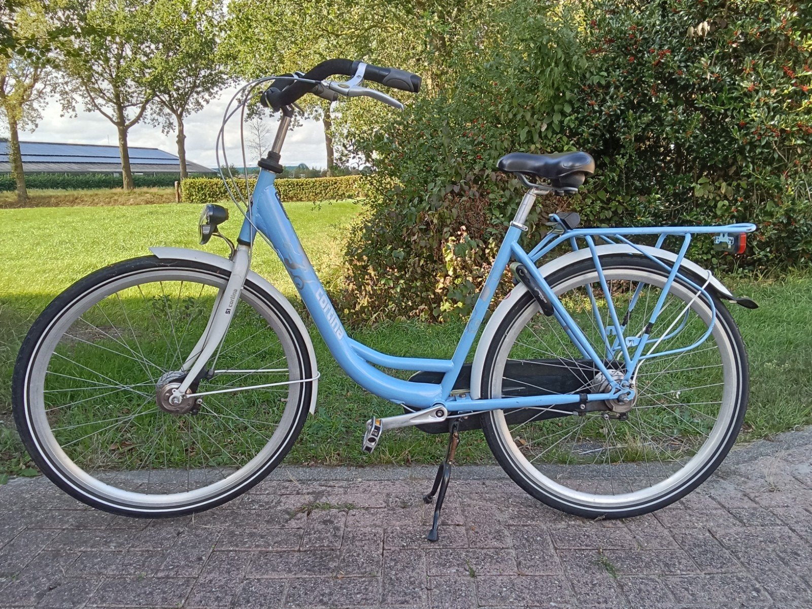 Cortina Moederfiets 28 inch, 7versnellingen, framemaat 50 cm, Gebruikt, Velgrem, Versnellingen, 0 zitjes