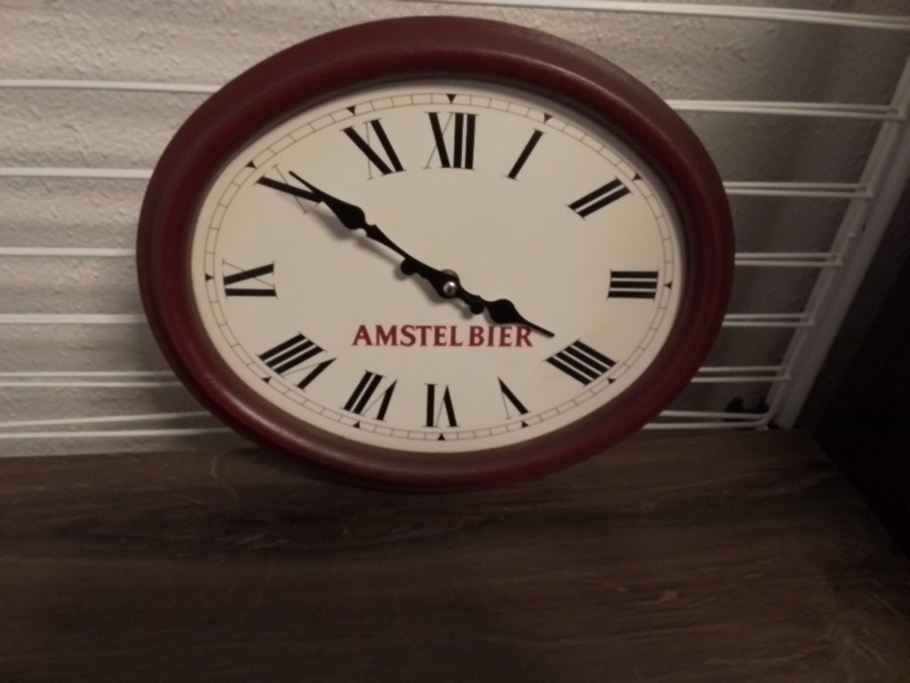 Wandklok amstelbier, Ophalen, Gebruikt, Overige typen