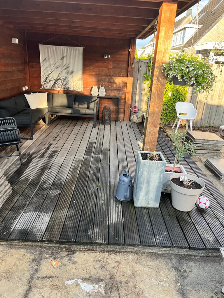 Vlonder planken, Tuin en Terras, Ophalen, Gebruikt, Hout