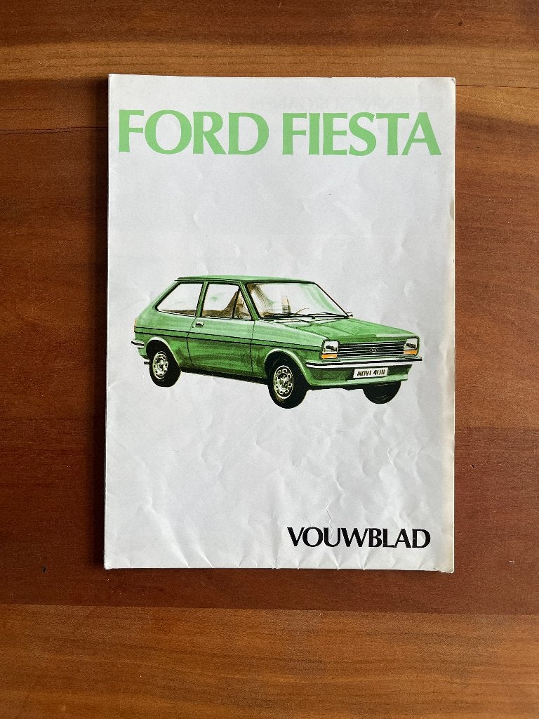 Instructie vouwblad Ford Fiesta 1978, Ophalen of Verzenden