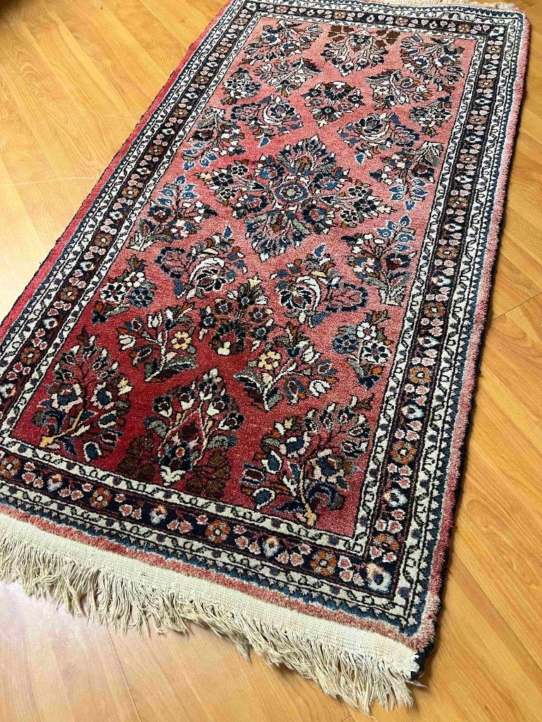 Perzisch handgeknoopt tapijt 128/70 cm, Gebruikt, 100 tot 150 cm, Etten-Leur, DJT@dejuistetoon.eu