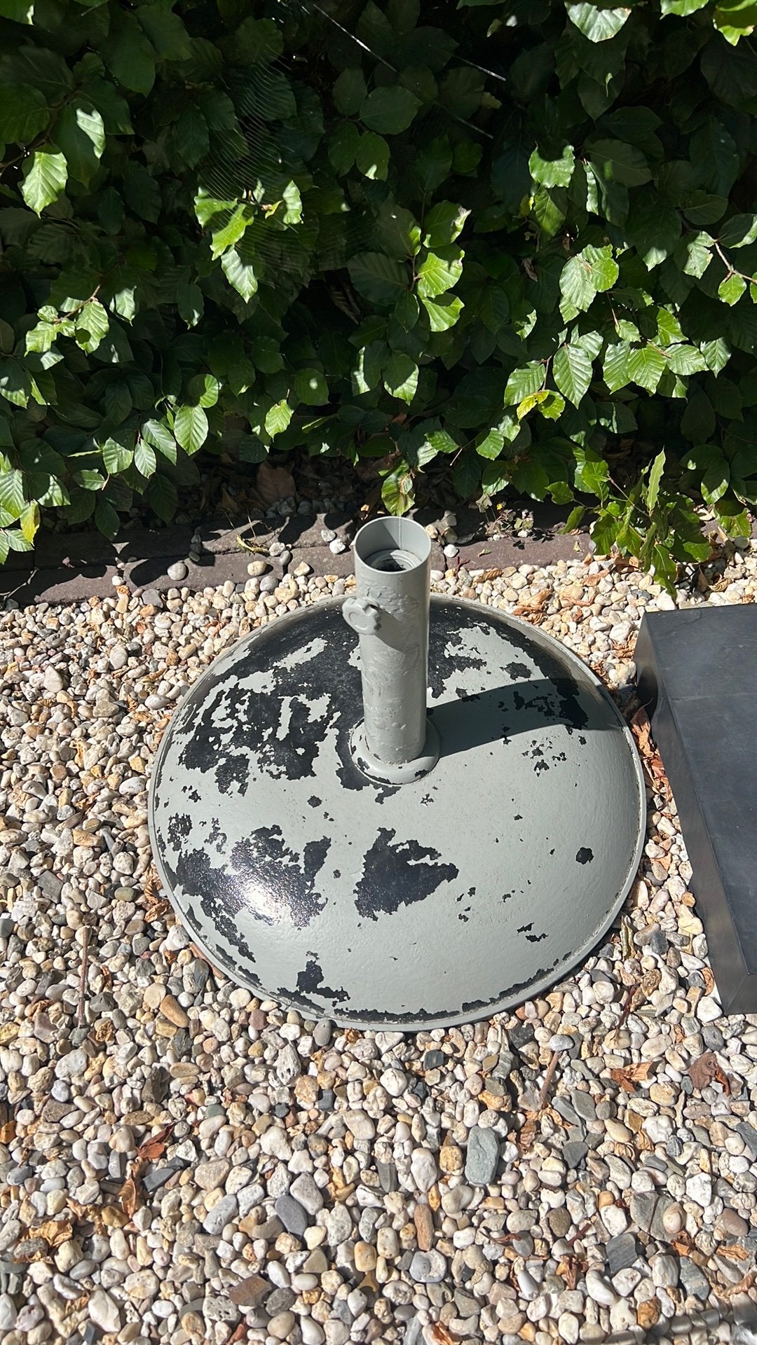 Parasol voet beton, Tuin en Terras, Parasols, Ophalen, Gebruikt, Minder dan 1 meter, Parasolvoet