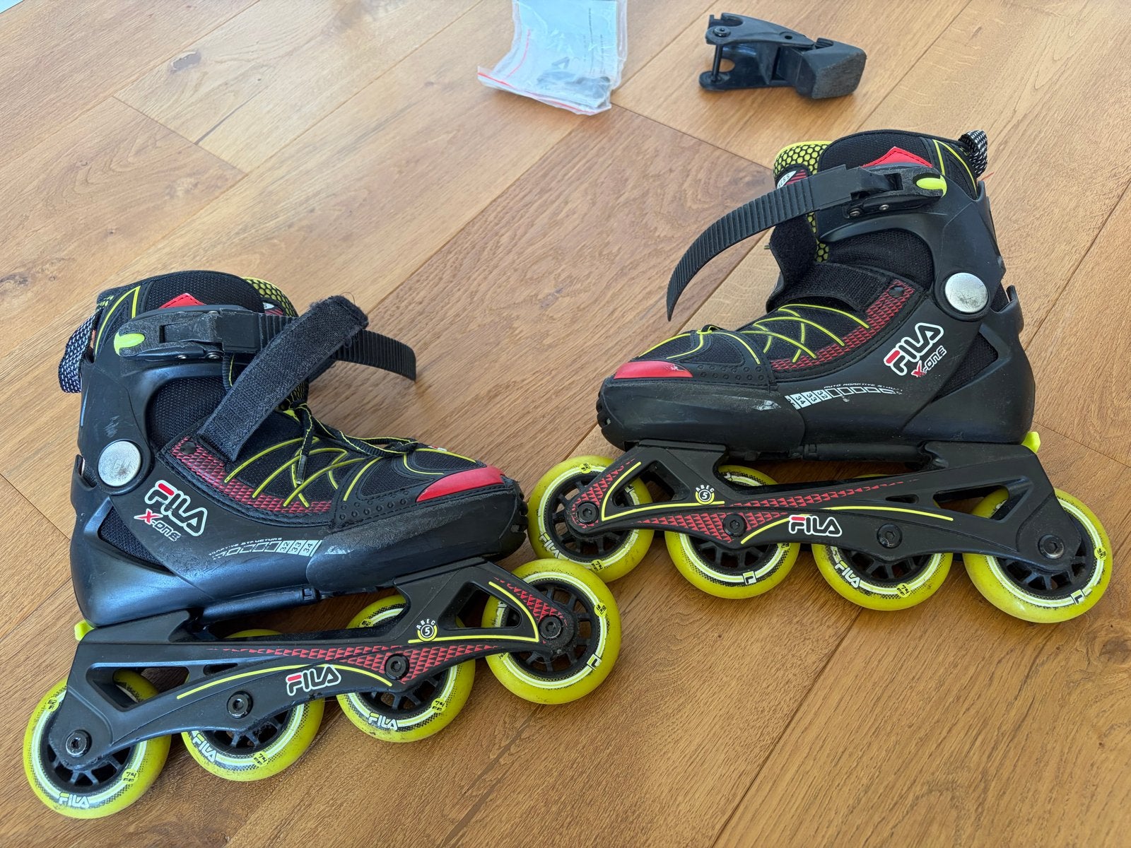 Fila X-One verstelbare inline skates met bescherming, Ophalen of Verzenden, Gebruikt, Overige typen, Overige merken