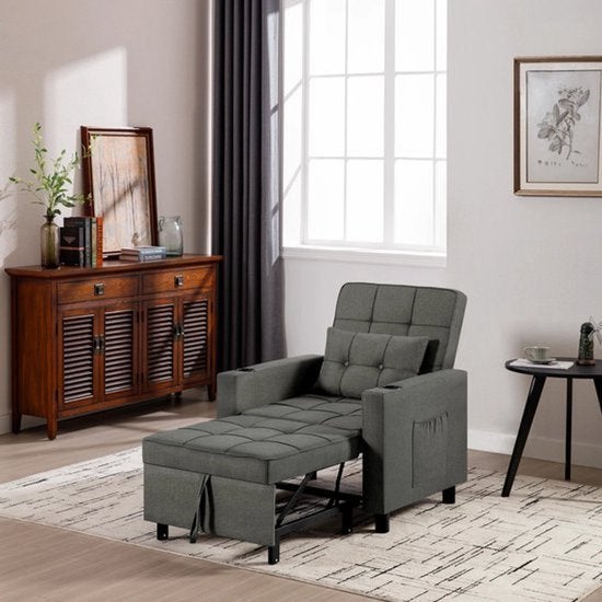 4-in-1 Slaapstoel – Slaapfauteuil – Relaxstoel – Ligstoel, Corvance B.V., Verzenden, Nieuw, Corvancebol@gmail.com