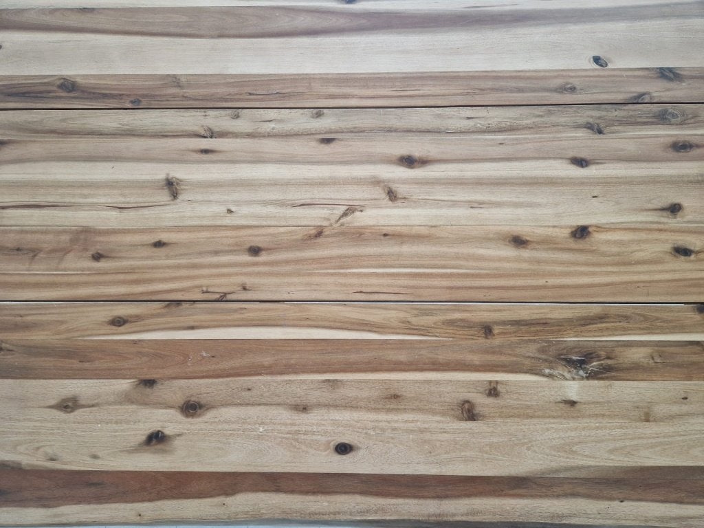 Industriële eettafel van massief gerecycled hout, Ophalen, 50 – 75, 50 tot 100 cm, Zo goed als nieuw
