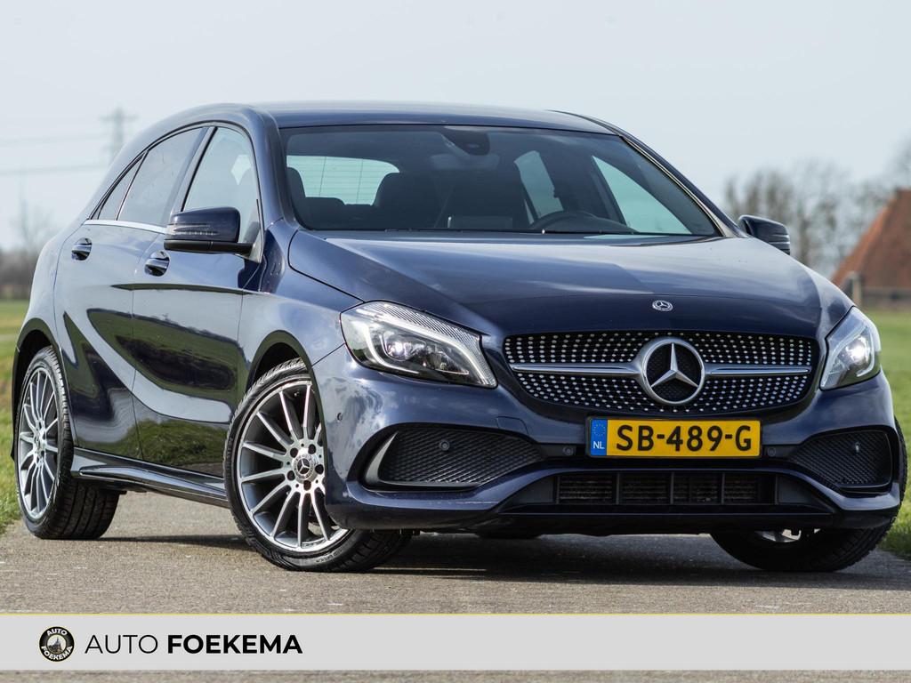 Mercedes-Benz A-klasse 180 Sport Edition AMG 18" LED, Lichtsensor, Gebruikt, 4 cilinders, Blauw