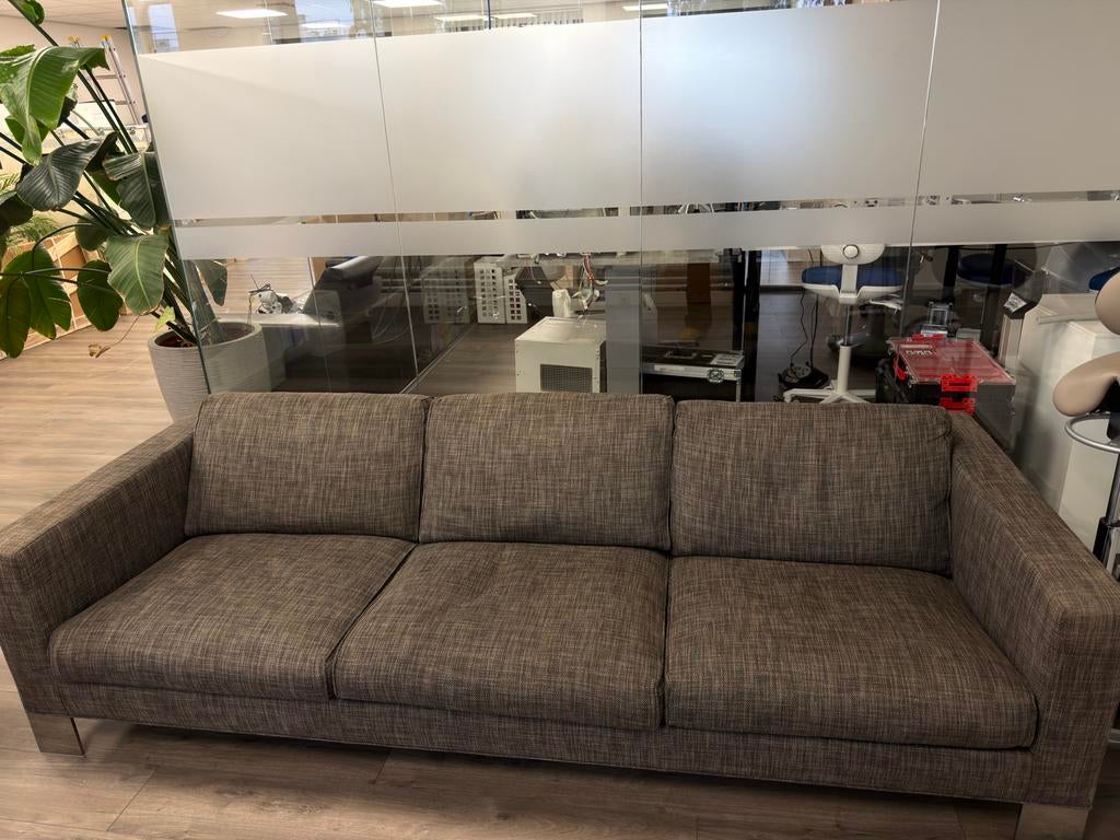 Minotti pollock 3 zit, Huis en Inrichting, Banken | Bankstellen, Ophalen, Driepersoons, 75 tot 100 cm, Zo goed als nieuw