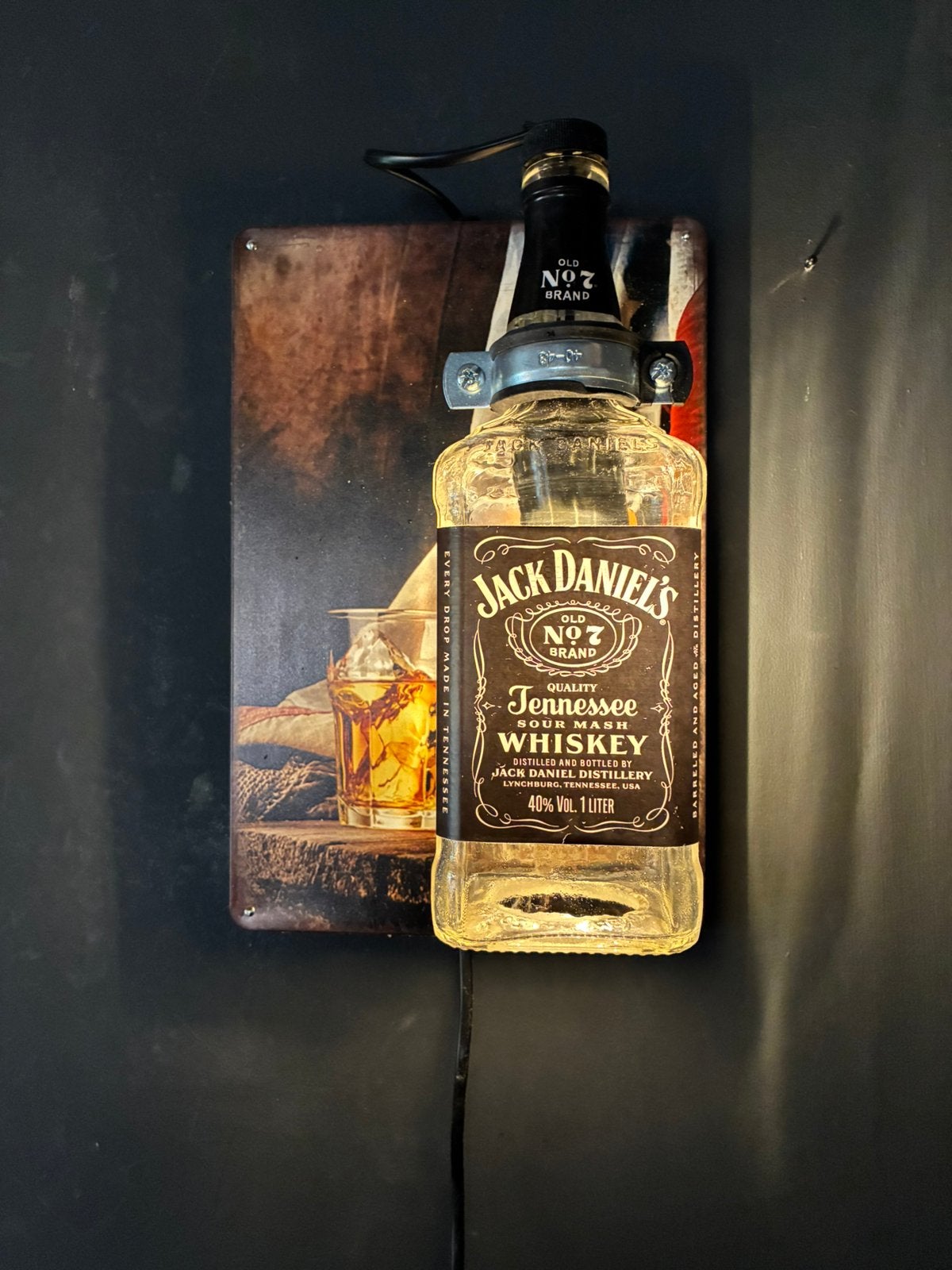 Jack Daniel’s Wandlamp, Met schakelaar, Nieuw, Glas, Wandlamp