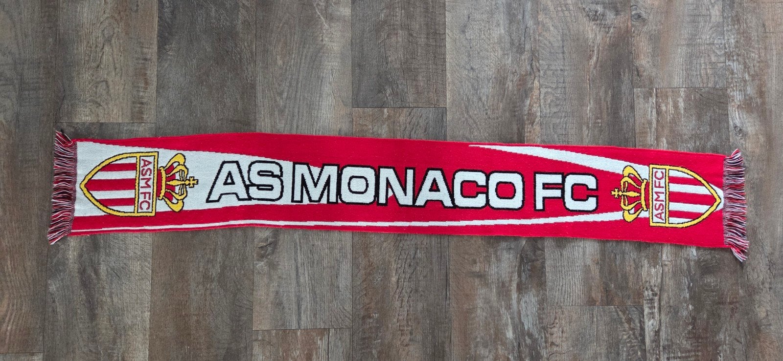 Sjaal AS Monaco, Verzamelen, Ophalen of Verzenden, Zo goed als nieuw, Buitenlandse clubs, Vaantje of Sjaal
